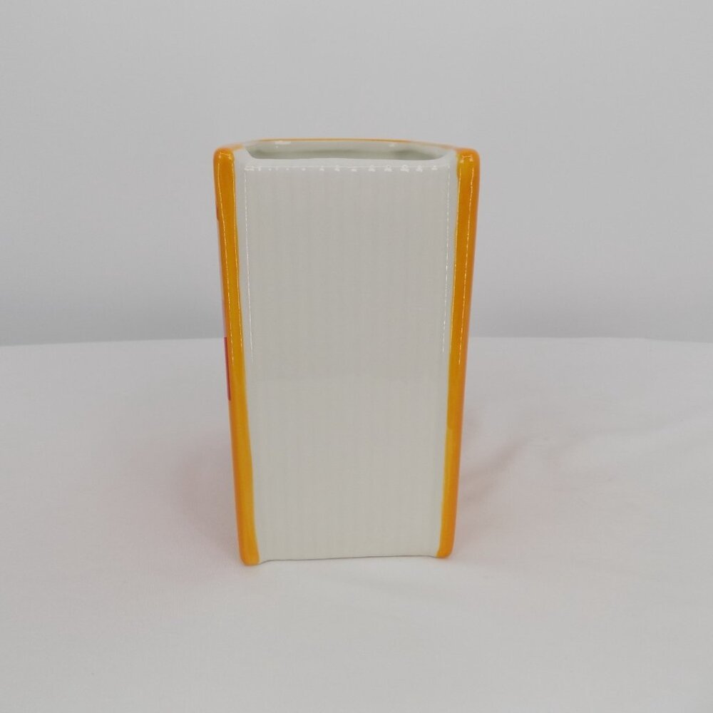Utensil Holder Italian Kitchen Full Time Pasta Lover Ceramic Book Shaped New - Picture 3 of 6